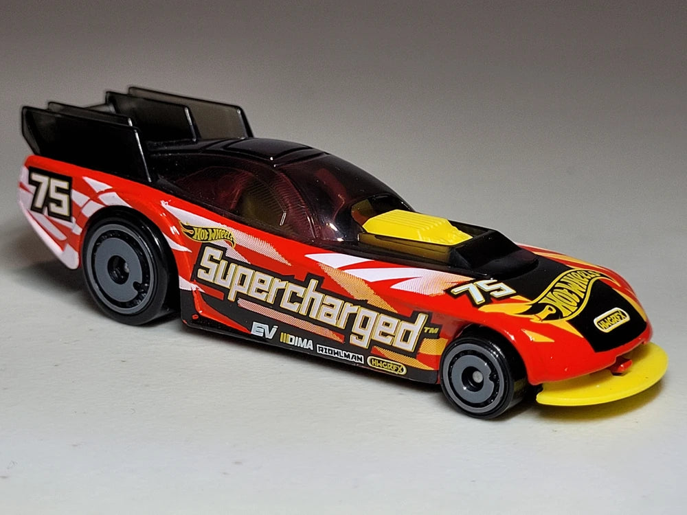 Hot Wheels 2022 #211/250 Supercharged, NEW/LOOSE, red