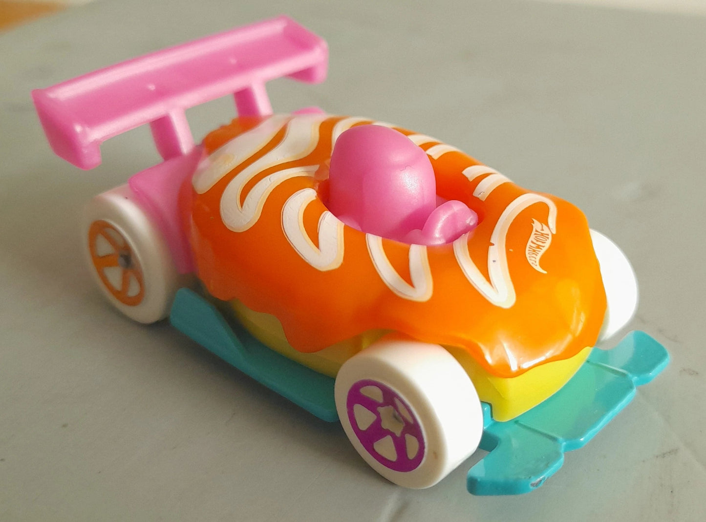 Hot Wheels 2023 #129/250 Donut Drifter, TREASURE HUNT, NEW/LOOSE, orange