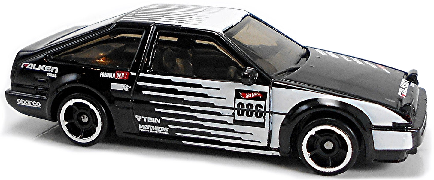 Hot Wheels 2021 #031/250 Toyota AE86 Sprinter Trueno, NEW/LOOSE, black (Falken livery)