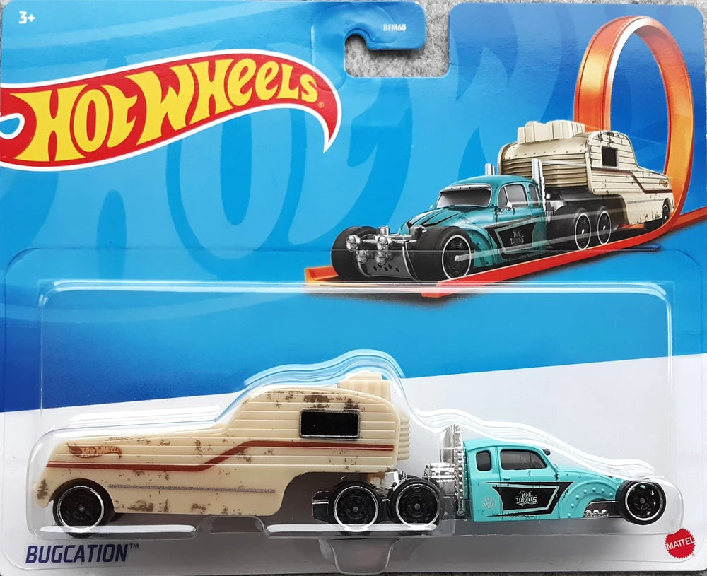 Hot Wheels 2023 Track Stars Haulers, Bugcation, powder blue