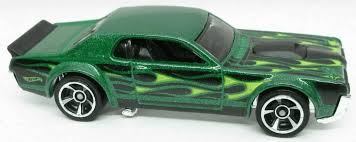 Hot Wheels 2021 #207/250 '68 Mercury Cougar, metalflake dark green