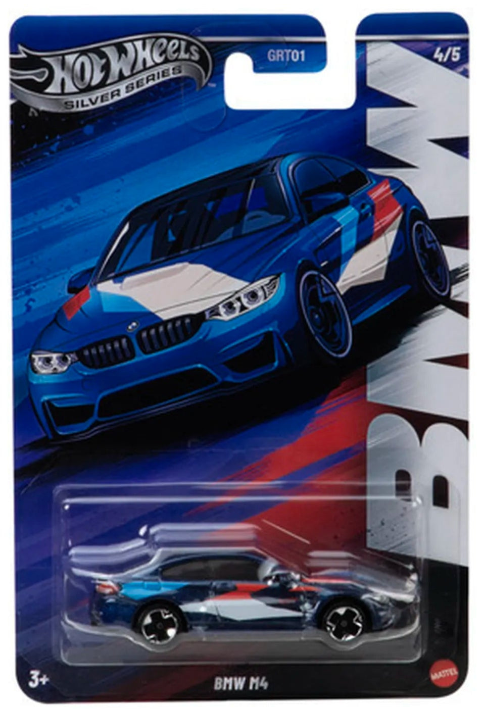Hot Wheels 2025 BMW Set 4/5 BMW M4, San Marino blueI