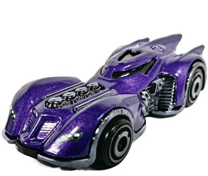 Hot Wheels 2025 Batman 16/20, Arkham Asylum Batmobile, NEW/LOOSE, dark purple