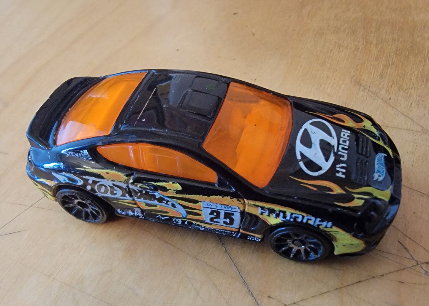 Hot Wheels 2003 First Editions #32 Hyundai Tiburon, PREOWNED/LOOSE, black