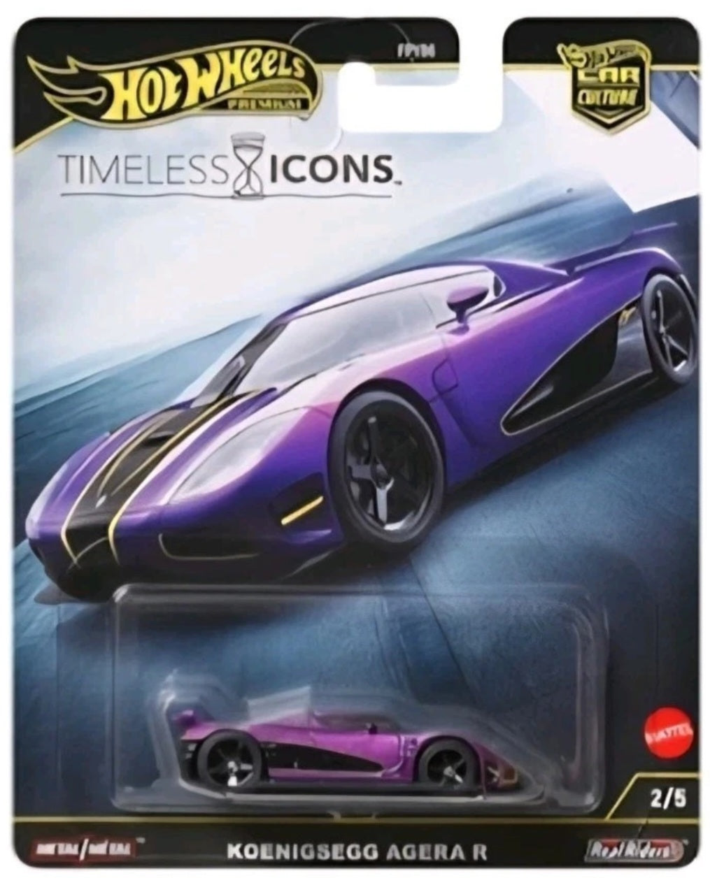 Hot Wheels 2025 Premium Timeless Icons 2/5, Koenigsegg Agera R, purple