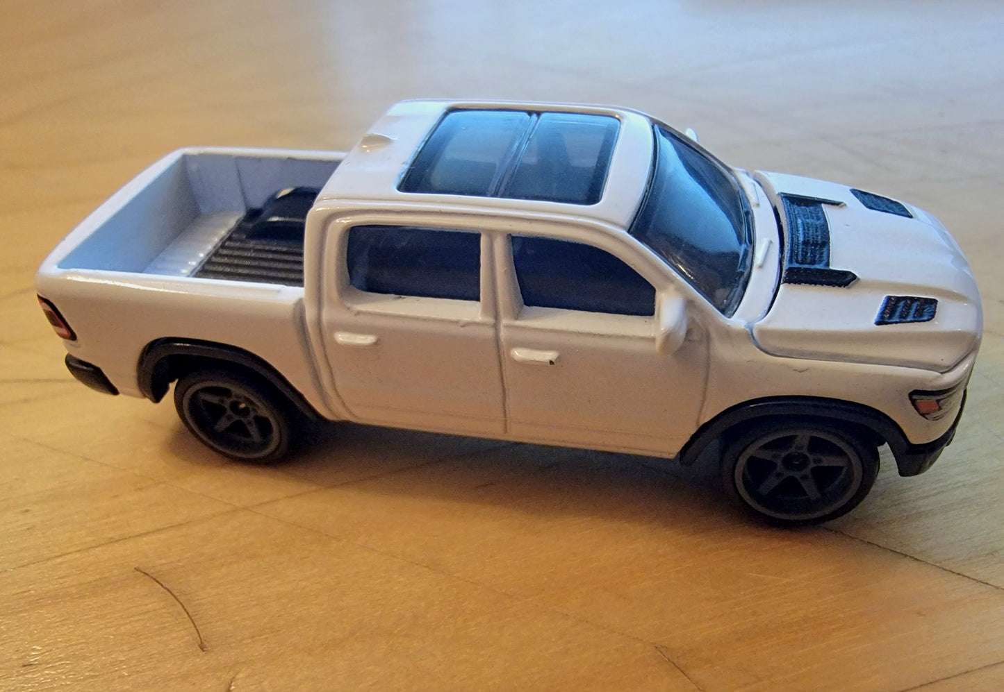 Matchbox Moving Parts 2020 Ram Rebel, NEW/LOOSE, white - WHEEL SWAPPED