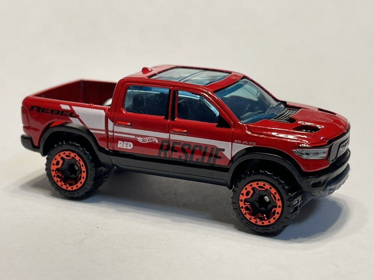 Hot Wheels 2025 #039/250 2020 Ram 1500 Rebel, TARGET RED EDITION, NEW/LOOSE, red