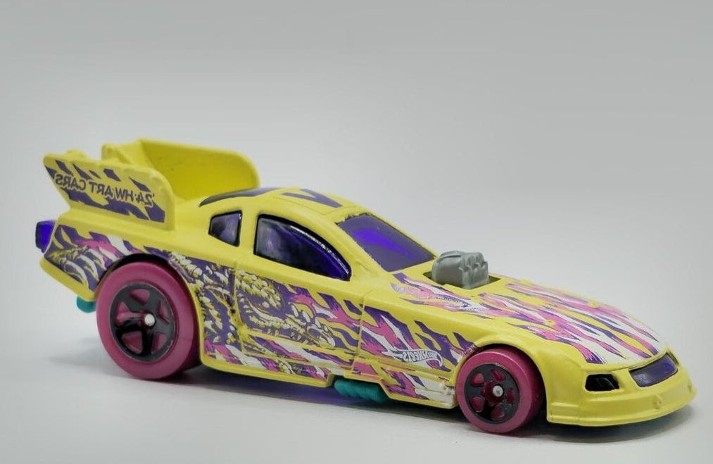 Hot Wheels 2024 #112/250 Mustang Funny Car, NEW/LOOSE, yellow