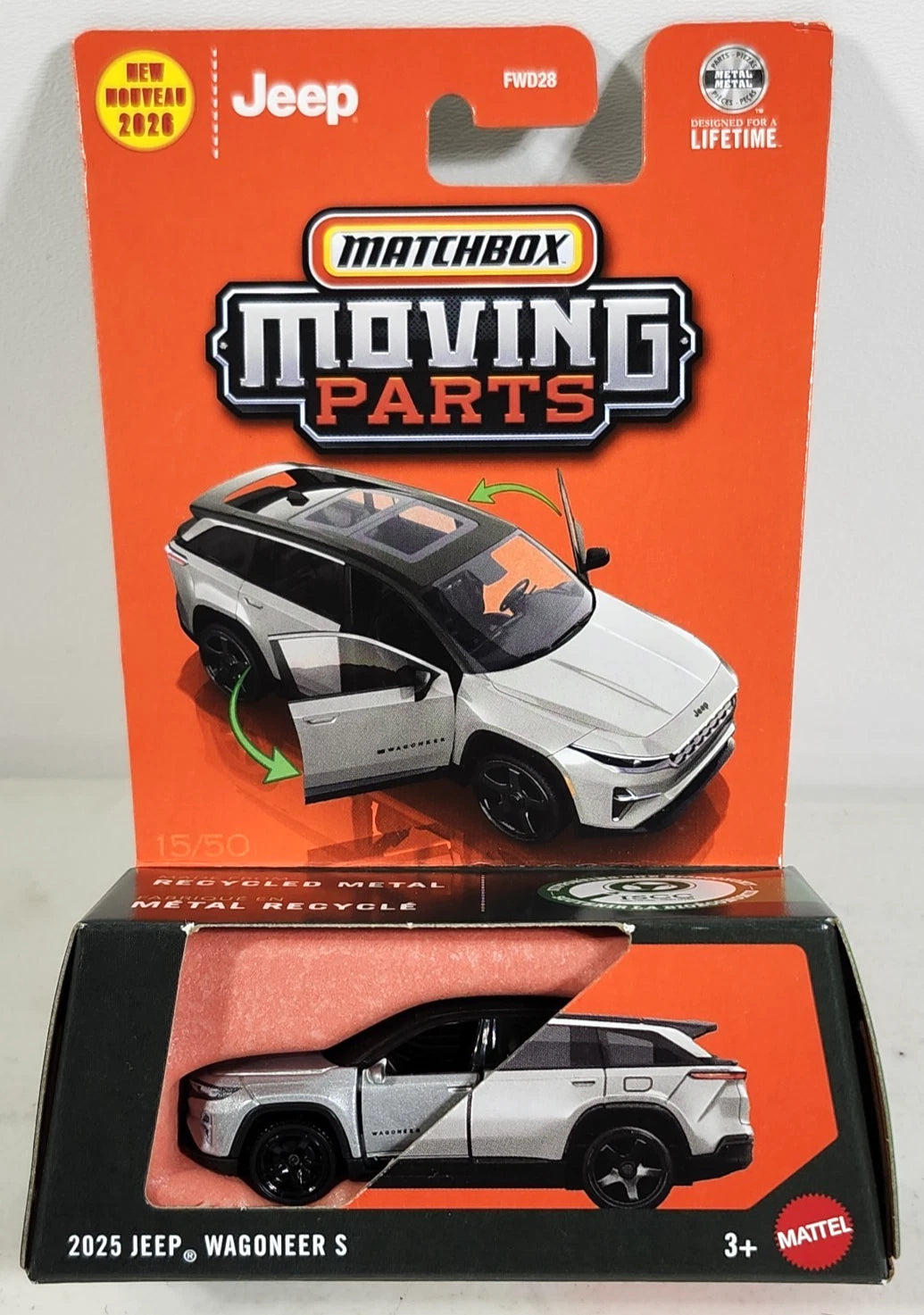 Matchbox 2026 Moving Parts, 2025 Jeep Wagoneer S, silver
