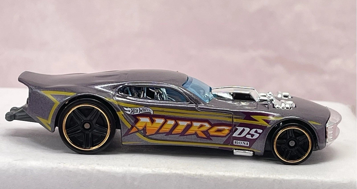 Hot Wheels 2024 Multipack Exclusive Nitro Doorslammer, NEW/LOOSE, metallic light purple