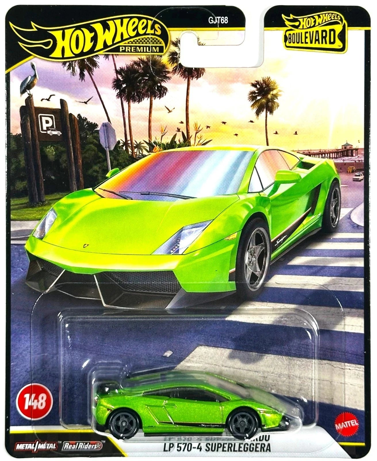 Hot Wheels Boulevard Series #148, Lamborghini Gallardo LP 570-4 Superleggera, green