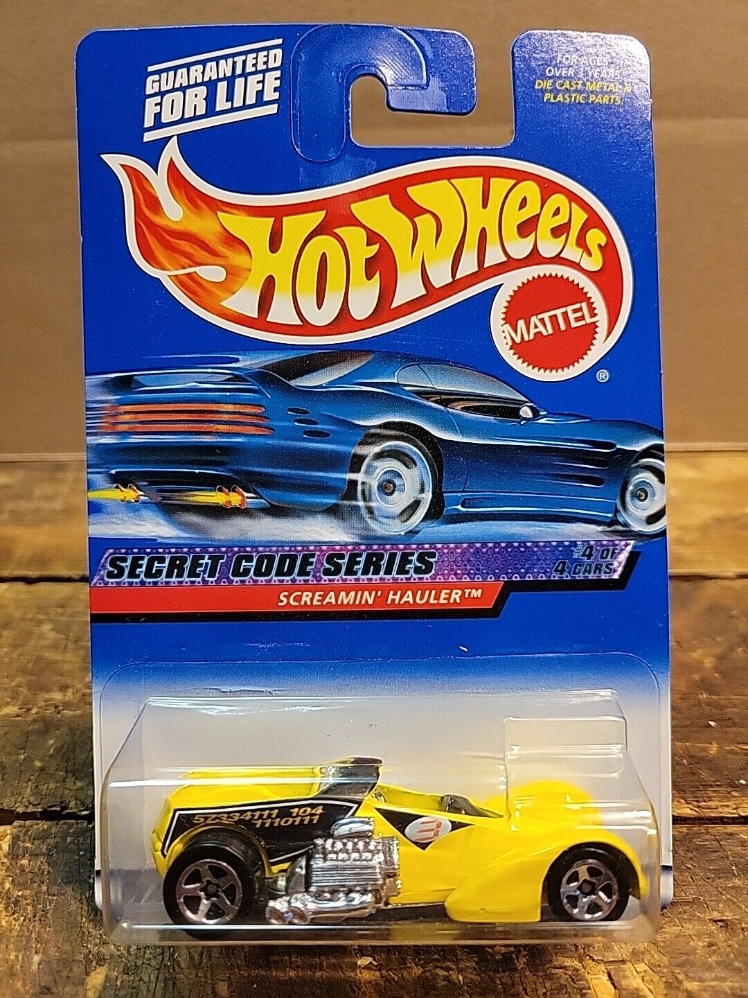 Hot Wheels 2000 Secret Code Series #4/4 Screamin' Hauler, yellow