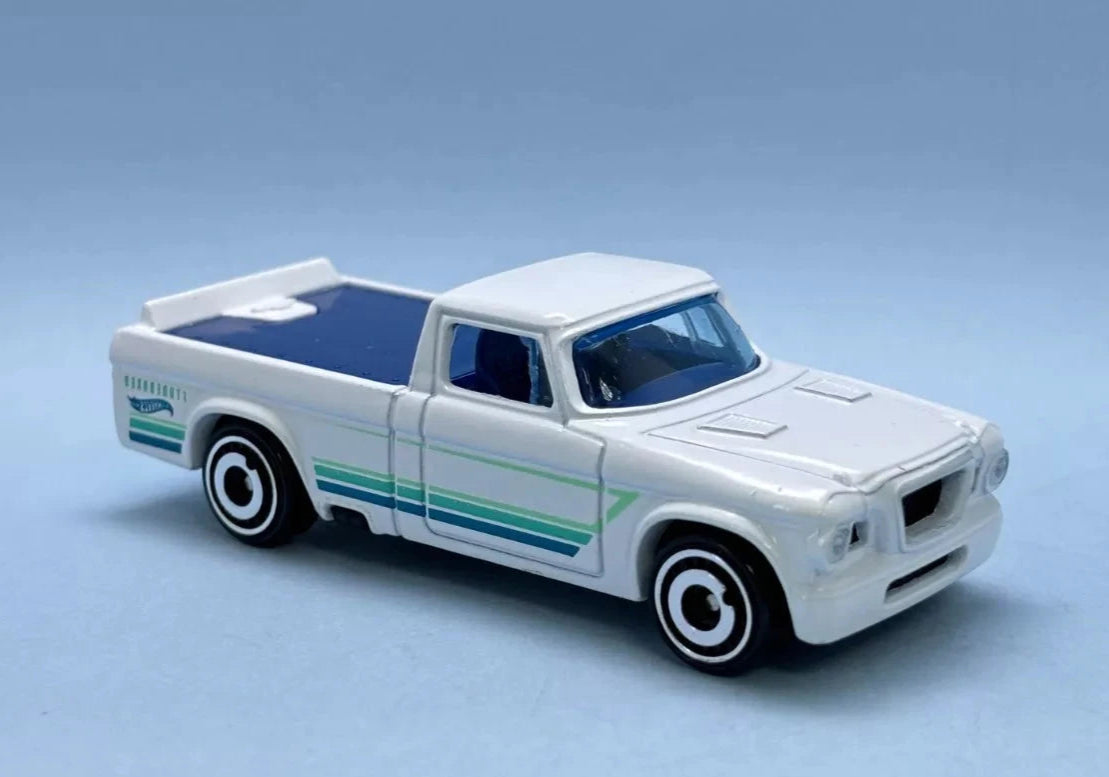 Hot Wheels 2024 #155/250 '63 Studebaker Champ, NEW/LOOSE, white