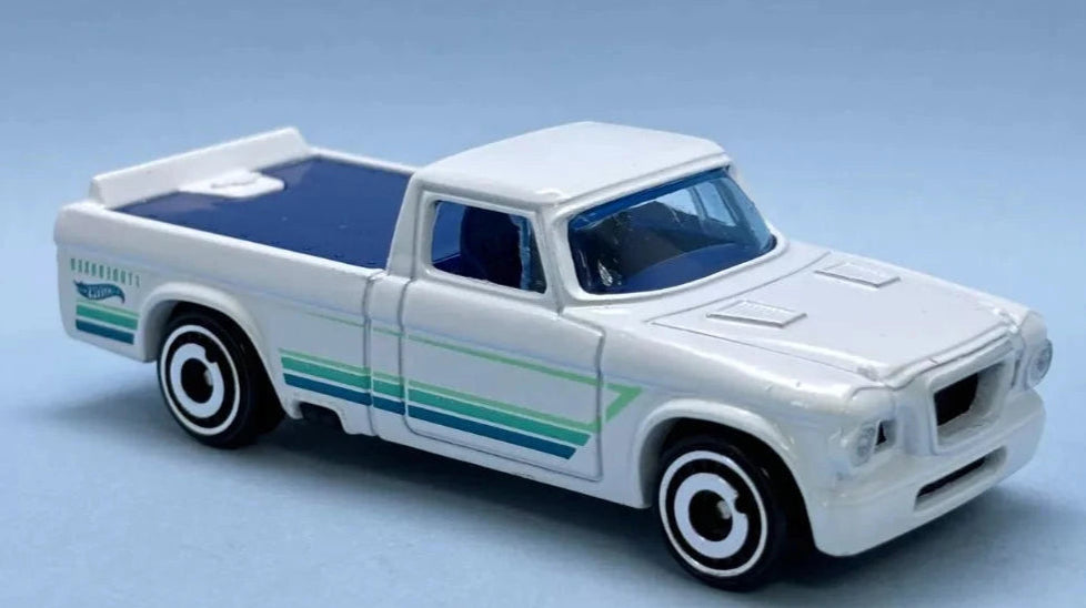 Hot Wheels 2024 #155/250 '63 Studebaker Champ, NEW/LOOSE, white