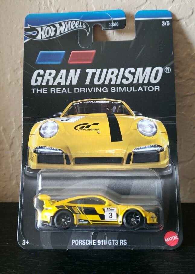 Hot Wheels 2024 Gran Turismo 3/5 Porsche 911 GT3 RS, yellow