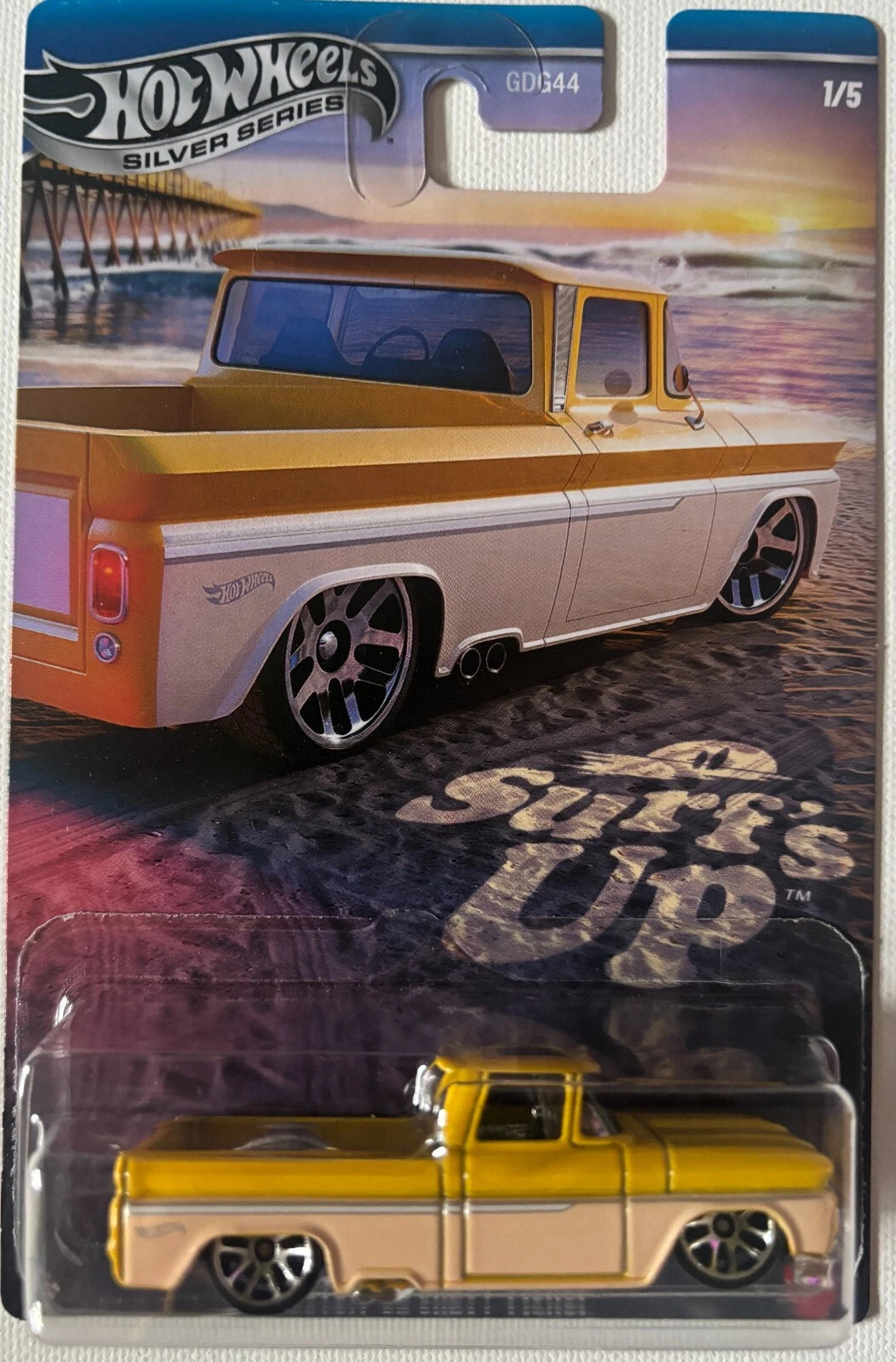 Hot Wheels 2025 Surf's Up Series 1/5 Custom '62 Chevy Pickup, yellow