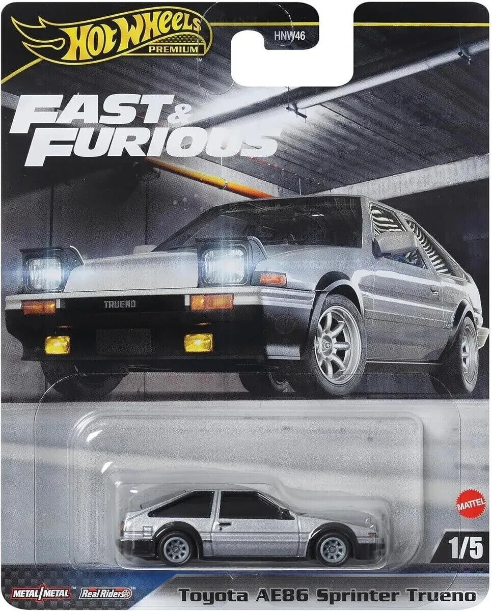 Hot Wheels Premium 2024 Fast & Furious 1/5 Toyota AE86 Sprinter Trueno