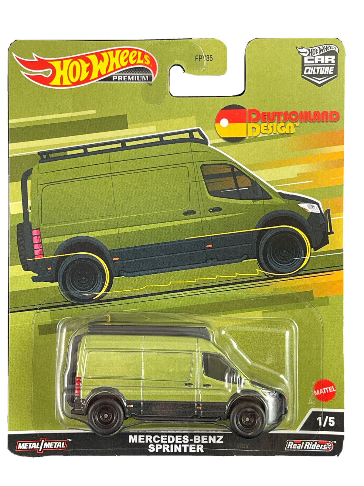 Hot Wheels Premium 2022 Deutschland Design 1/5 Mercedes-Benz Sprinter