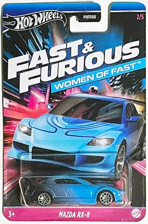 Hot Wheels 2024 Fast & Furious: Women of Fast 2/5, Mazda RX-8, blue