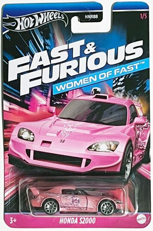 Hot Wheels 2024 Fast & Furious: Women of Fast 1/5, Honda S2000, pink
