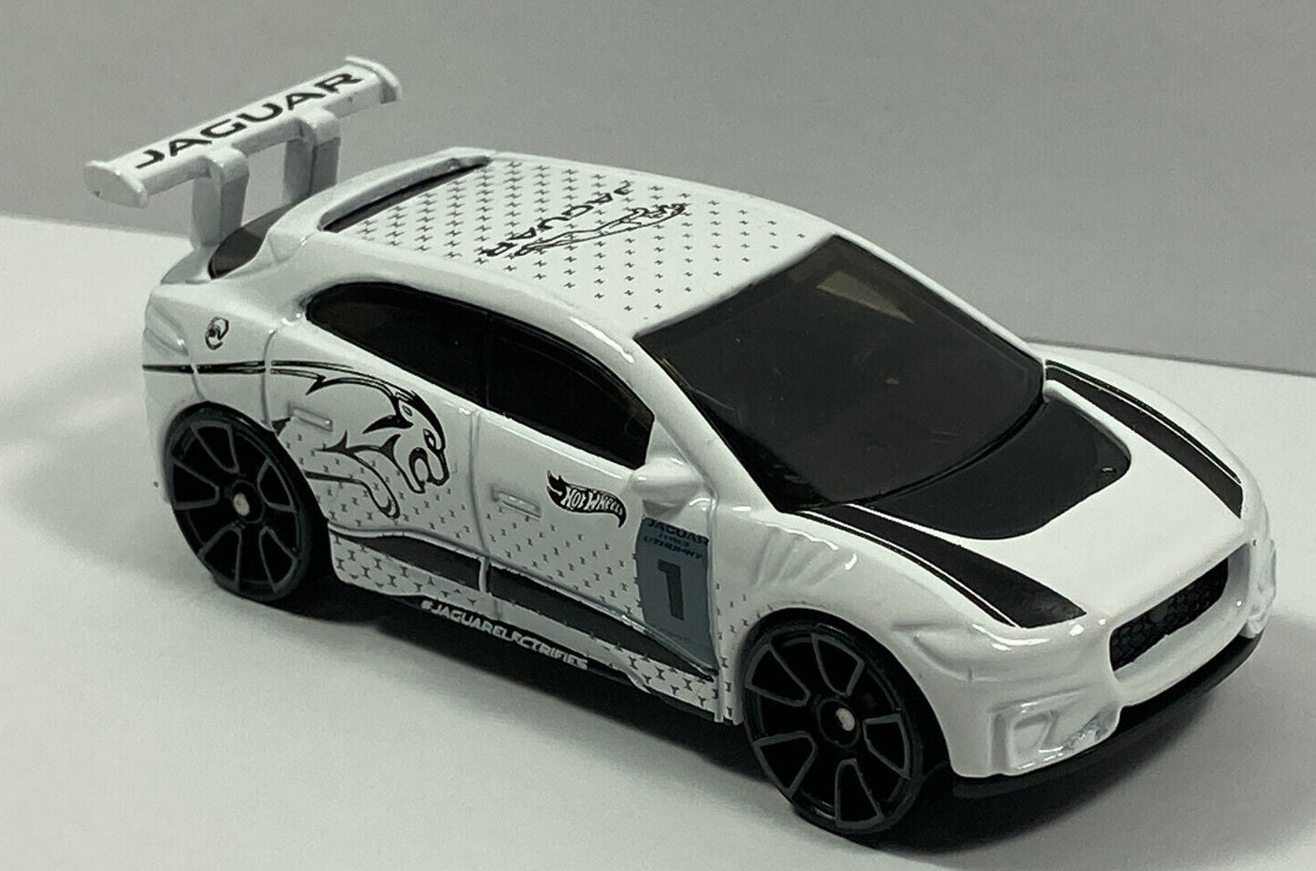 Hot Wheels 2023 #158/250 Jaguar I-Pace eTrophy, NEW/LOOSE, white