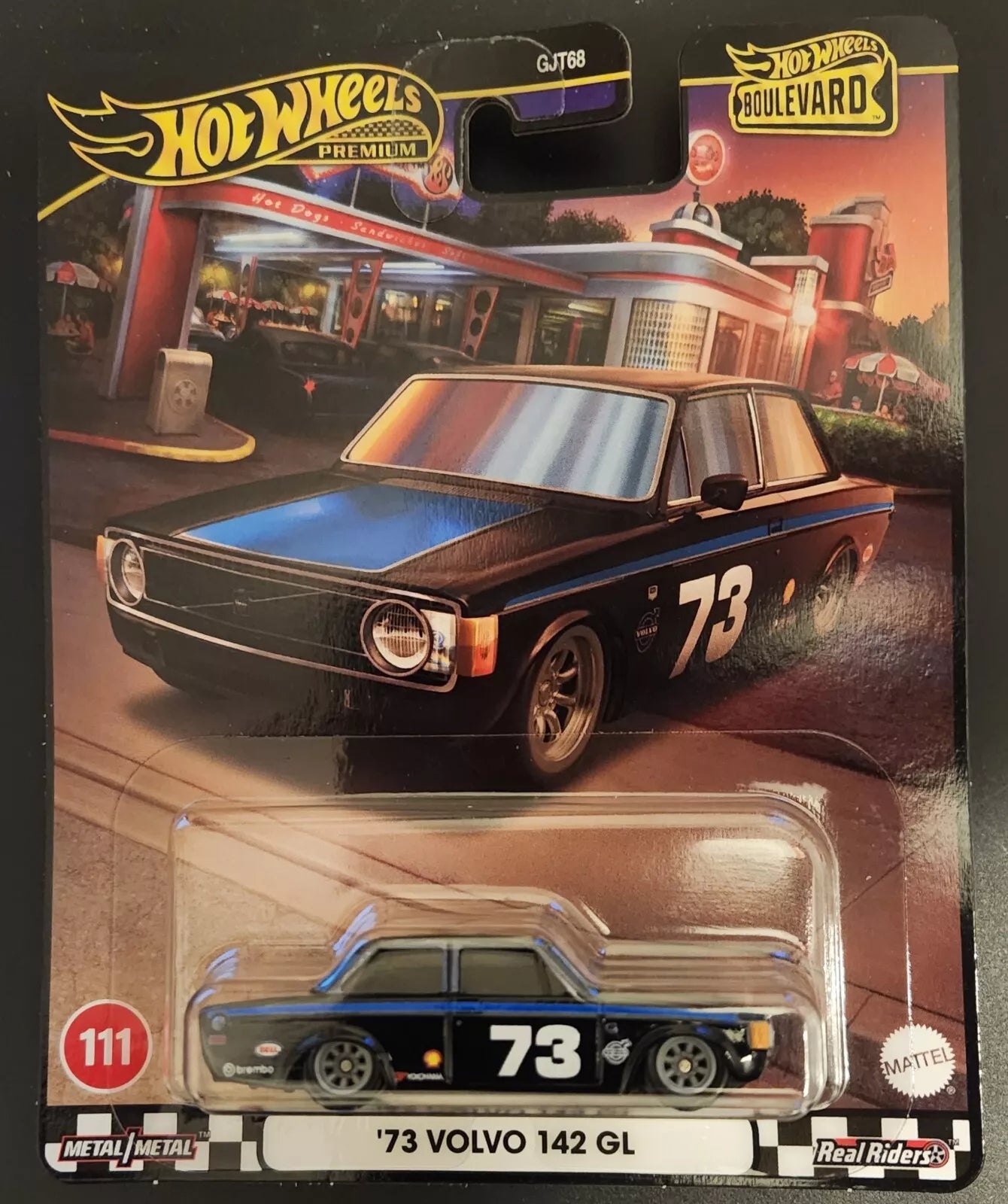 Hot Wheels Boulevard Series #111 '73 Volvo 142 GL, black