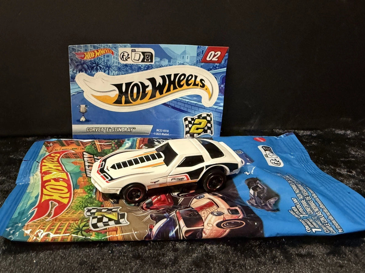 Hot Wheels Mystery Models, Corvette Stingray, NEW/LOOSE, white