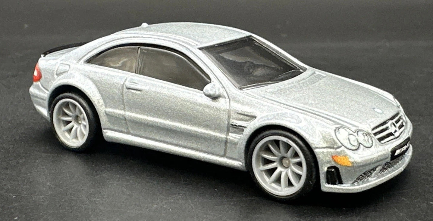 Hot Wheels Boulevard Series #126, 2008 Mercedes-Benz CLK 63 AMG Black Series, NEW/LOOSE, silver