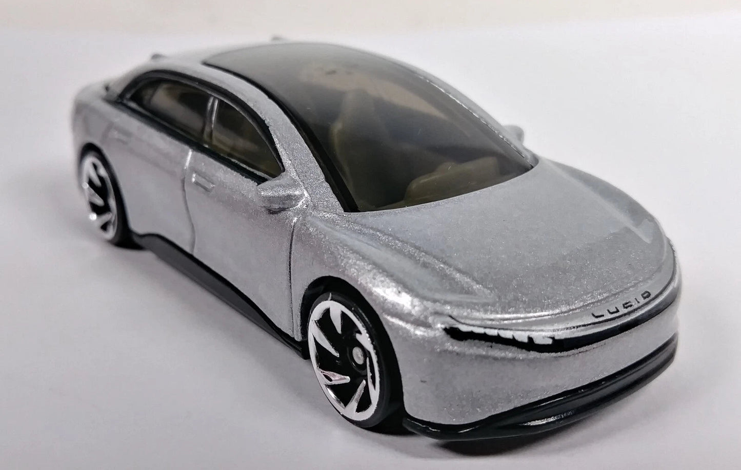Hot Wheels 2022 #147/250, Lucid Air, NEW/LOOSE, metalflake cosmos silver