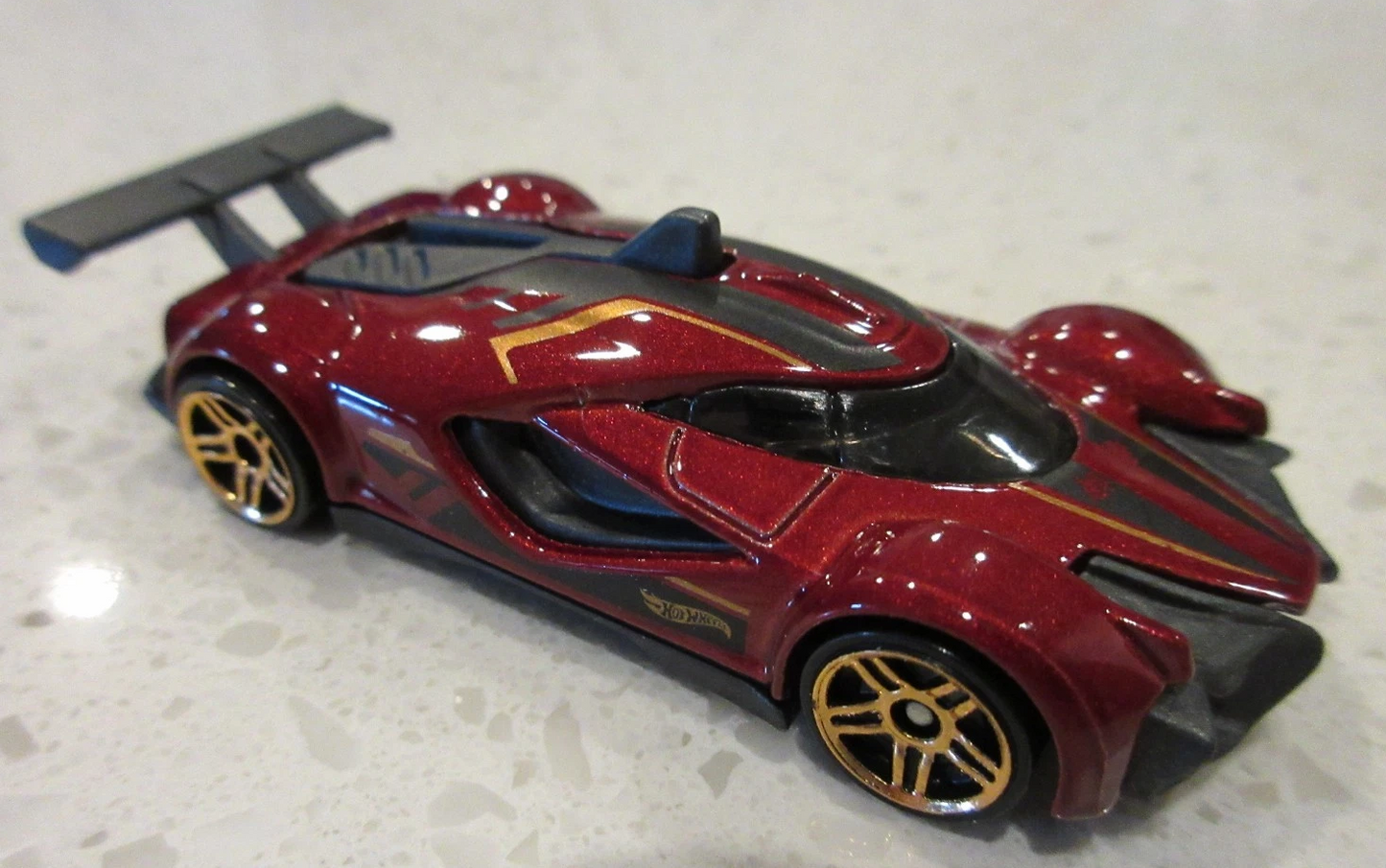 Hot Wheels 2026 #158/250, Mach Speeder, NEW/LOOSE, metalflake burgundy