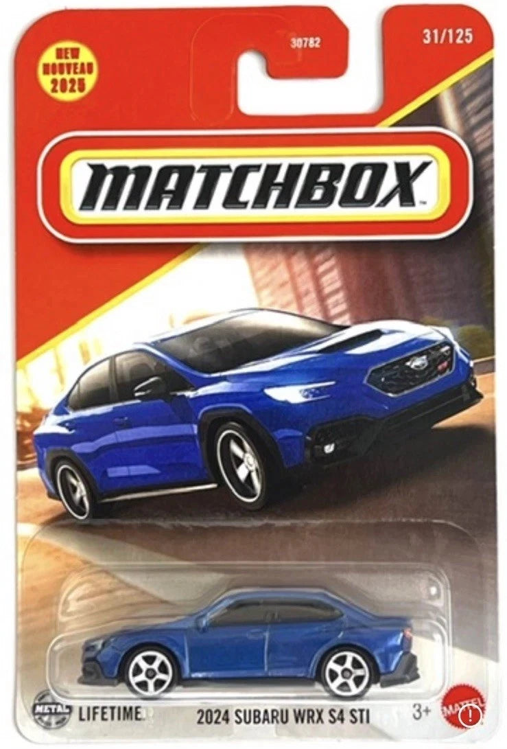 Matchbox 2025 #031/125 2024 Subaru WRX S4 STI, world rally blue pearl