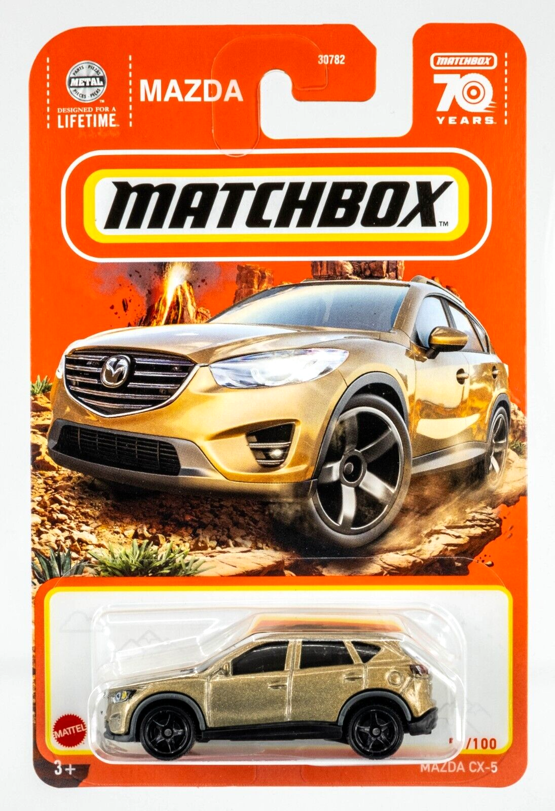 Matchbox 2023 #051/100 Mazda CX-5, gold metallic