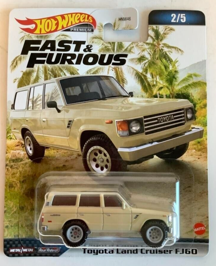 Hot Wheels Premium 2023 Fast & Furious 2/5 Toyota Land Cruiser FJ60, quicksand