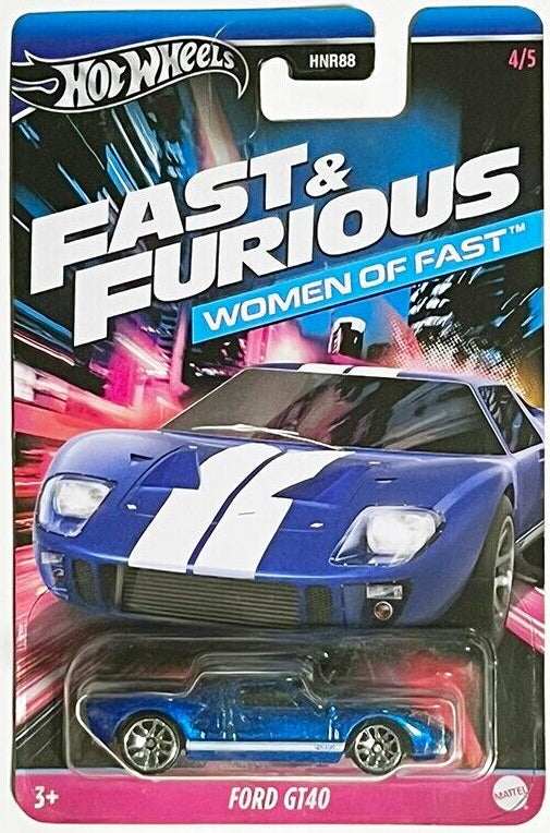Hot Wheels 2024 Fast & Furious: Women of Fast 4/5, Ford GT40, blue