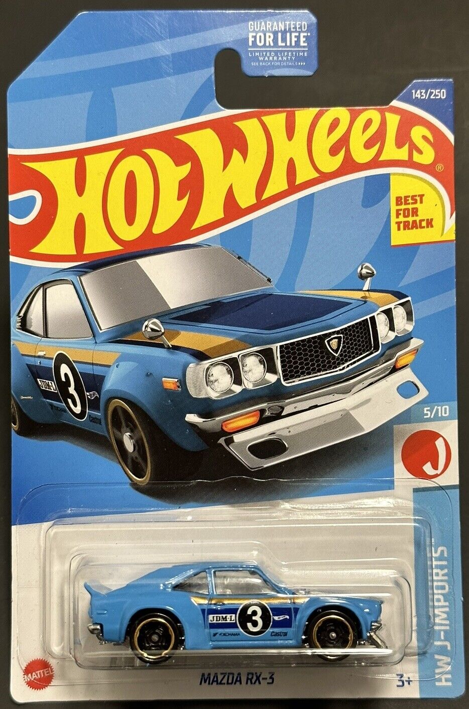 Hot Wheels 2022 Kroger Exclusive Mazda RX-3, blue