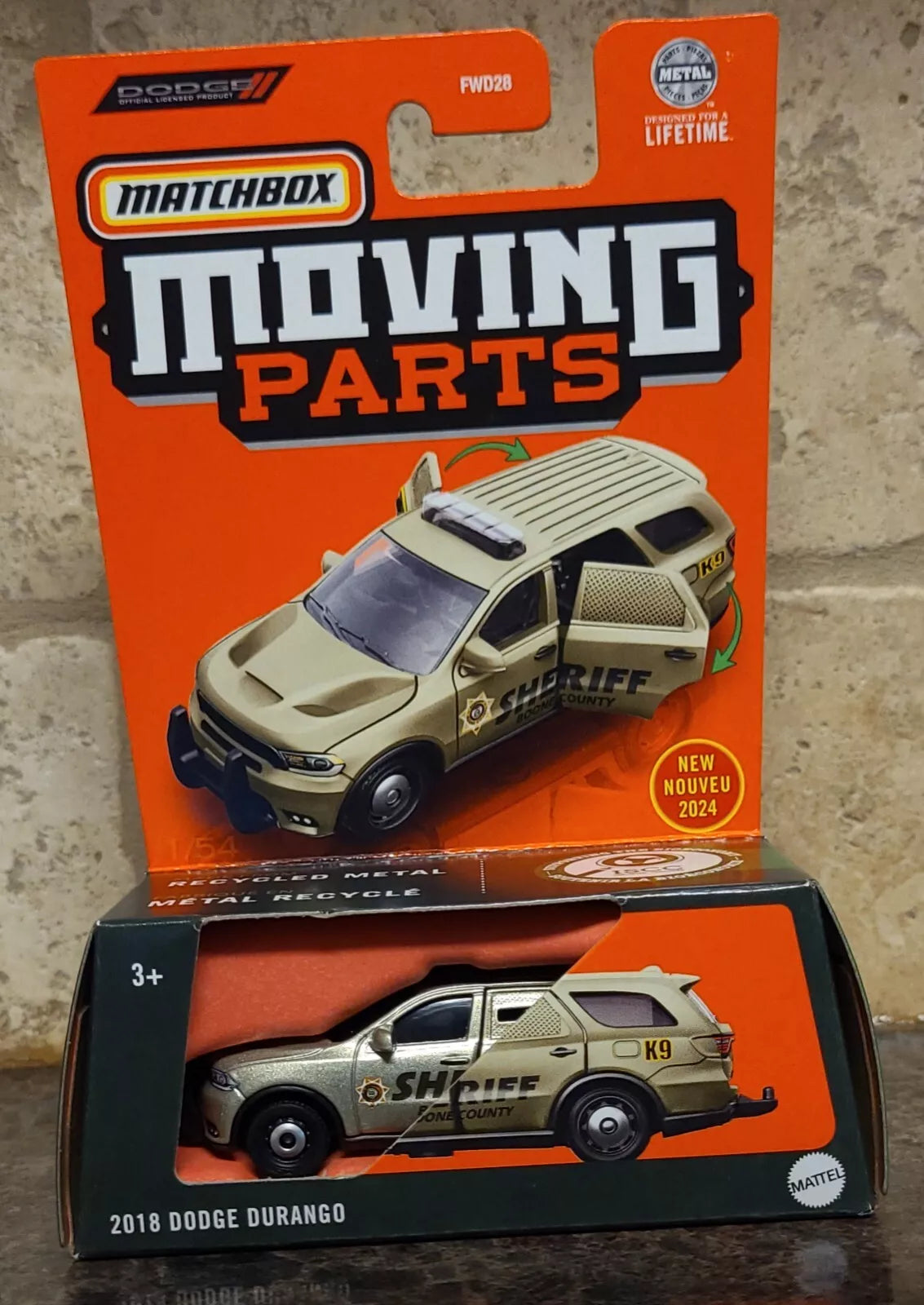 Matchbox 2024 Moving Parts 2018 Dodge Durango