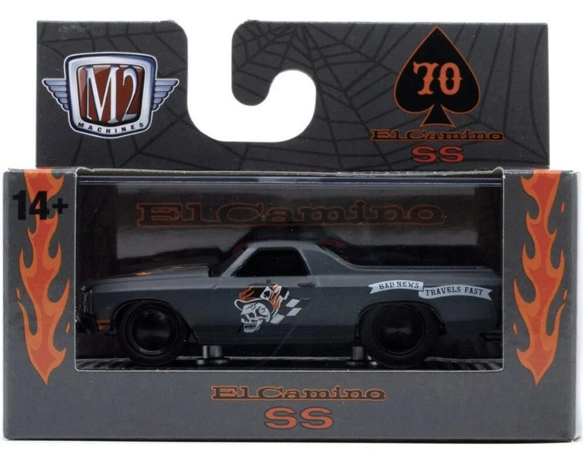 M2 Machines Ground Pounders 1970 Chevrolet El Camino SS 454, flat grey