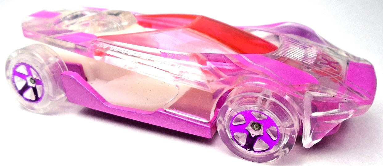 Hot Wheels 2022 #217/250, HW Warp Speeder, TREASURE HUNT, NEW/LOOSE, clear/pink