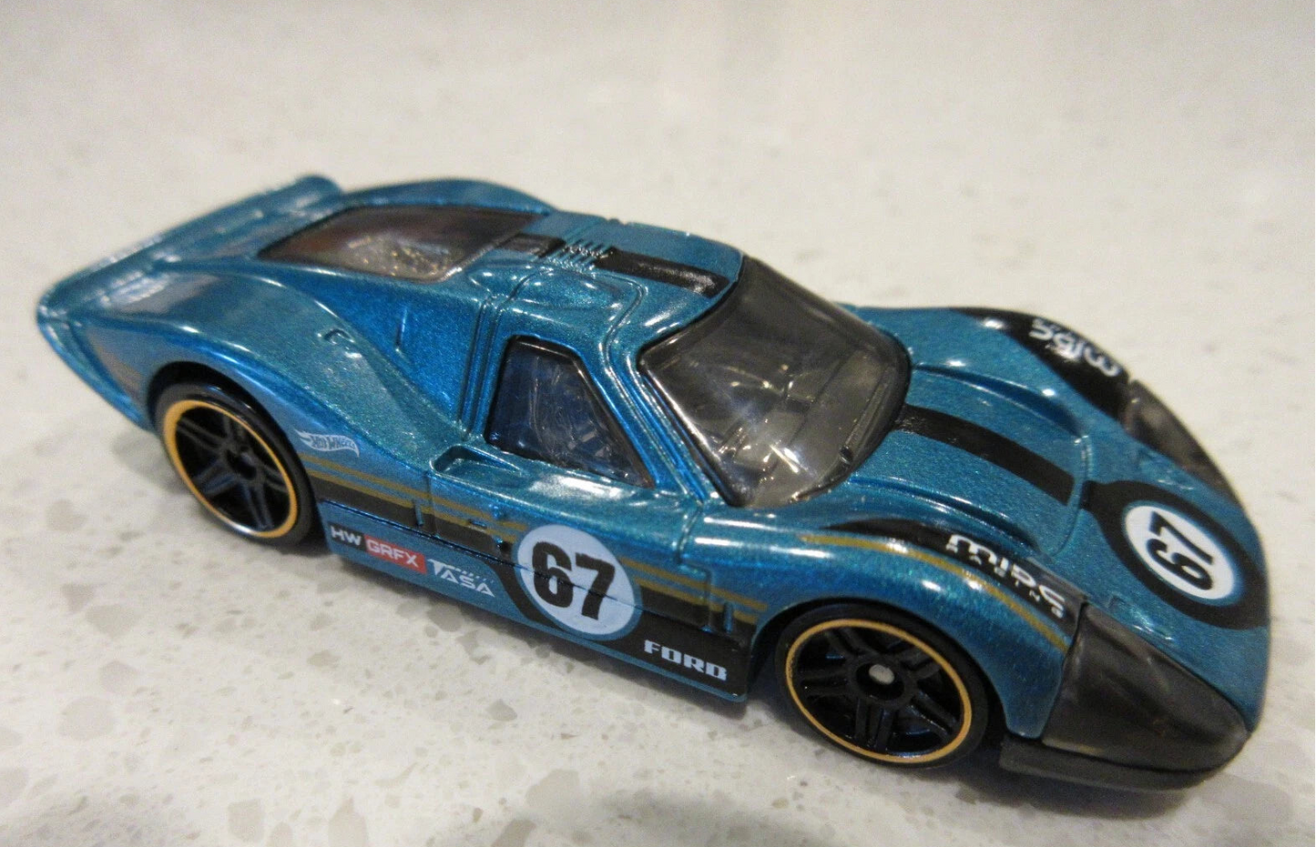 Hot Wheels 2025 Multipack Exclusive, '67 Ford GT40 Mk.IV, NEW/LOOSE, metalflake teal