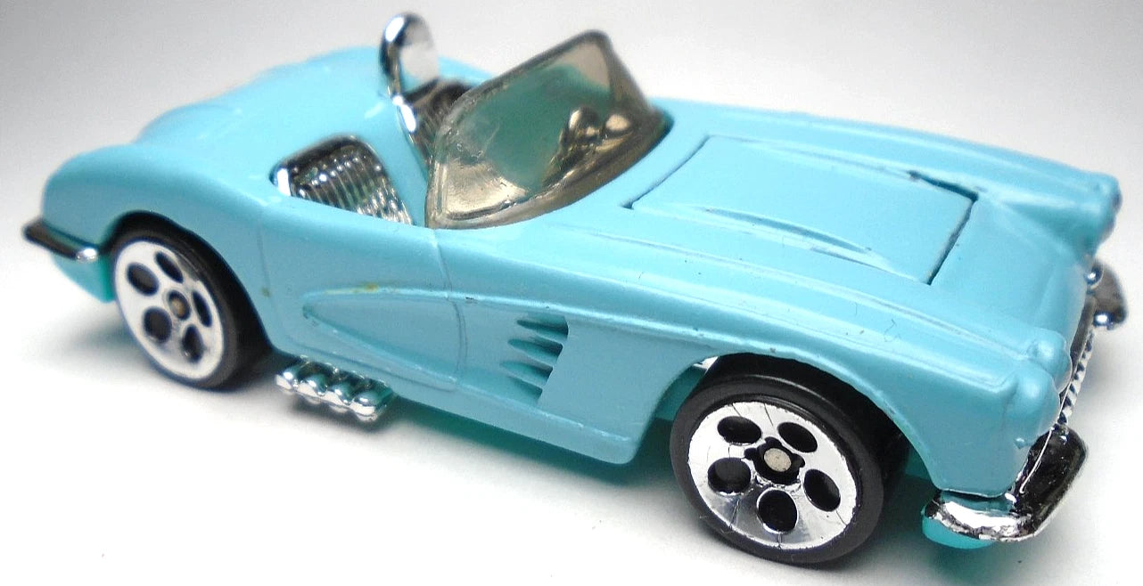 Hot Wheels 1998 #780, '58 Corvette Coupe, NEW/LOOSE, turquoise enamel