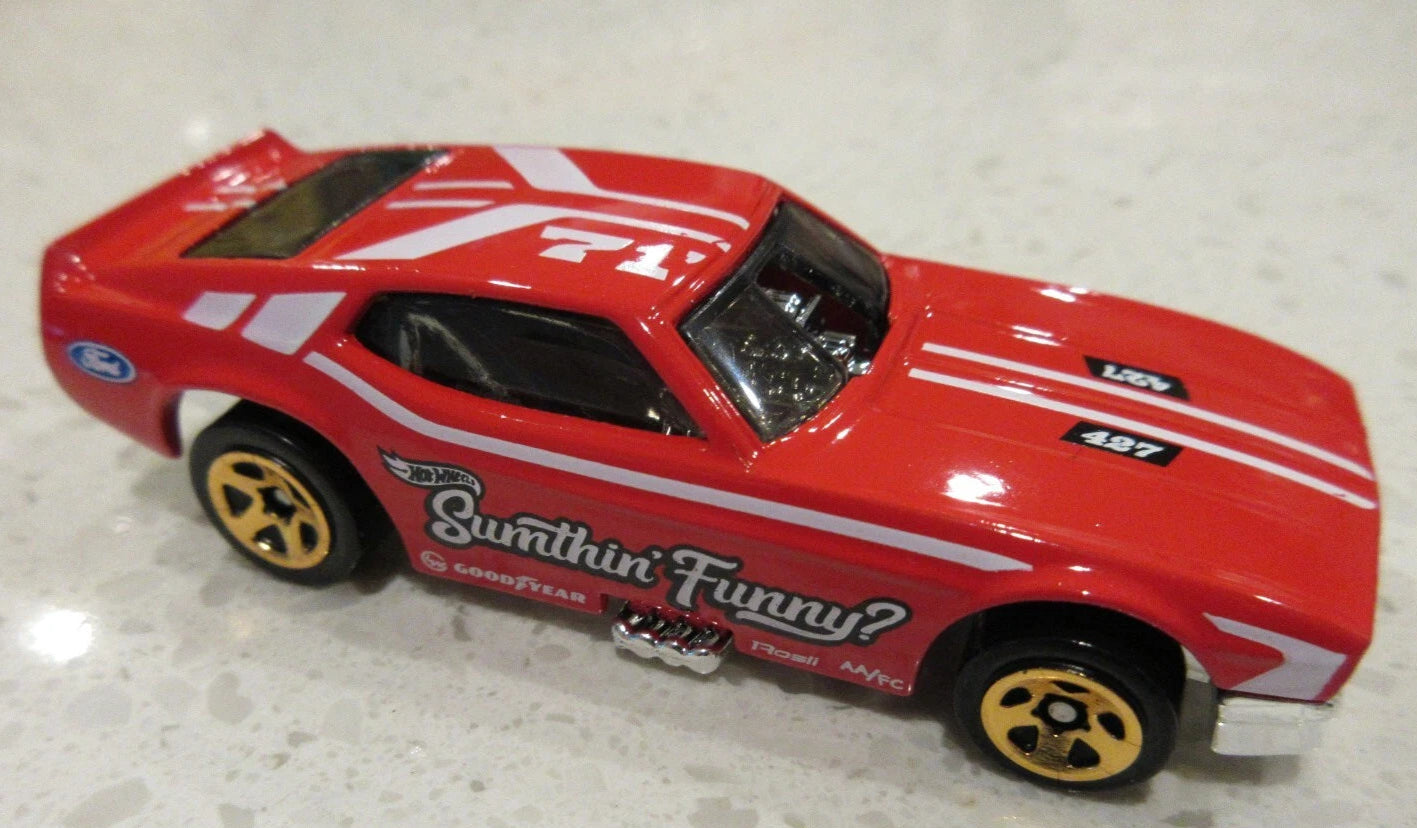 Hot Wheels 2025 #175/250 '71 Mustang Funny Car, NEW/LOOSE, red
