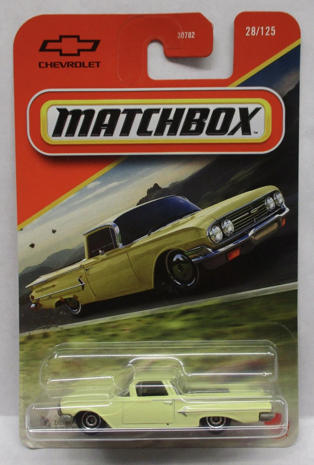 Matchbox 2025 #028/125 1960 Chevy El Camino, canary yellow
