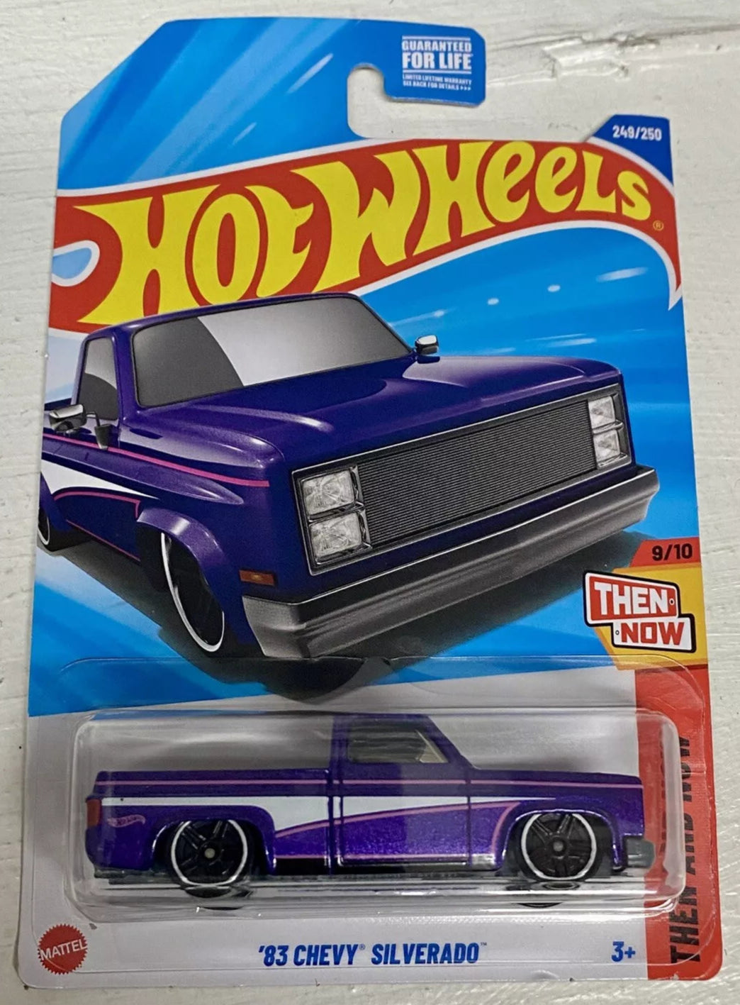 Hot Wheels 2024 #249/250 '83 Chevy Silverado, DOLLAR GENERAL EXCLUSIVE, purple