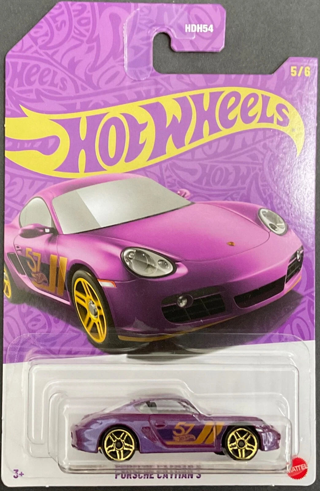 Hot Wheels 2025 57th Anniversary mix B, 5/6 Porsche Cayman S