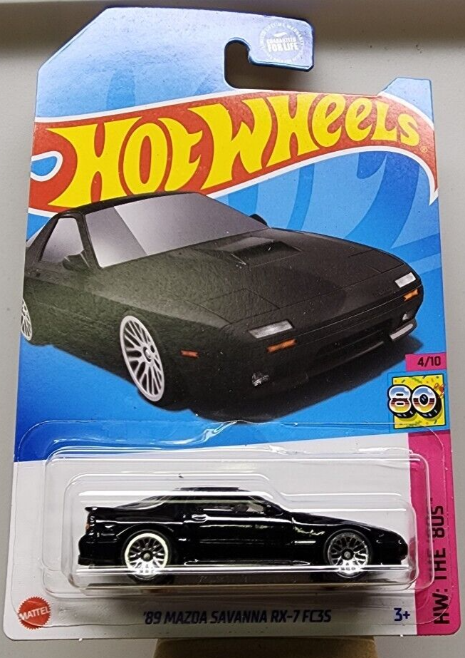 Hot Wheels 2023 #051/250 '89 Mazda Savanna RX-7 FC3S, black