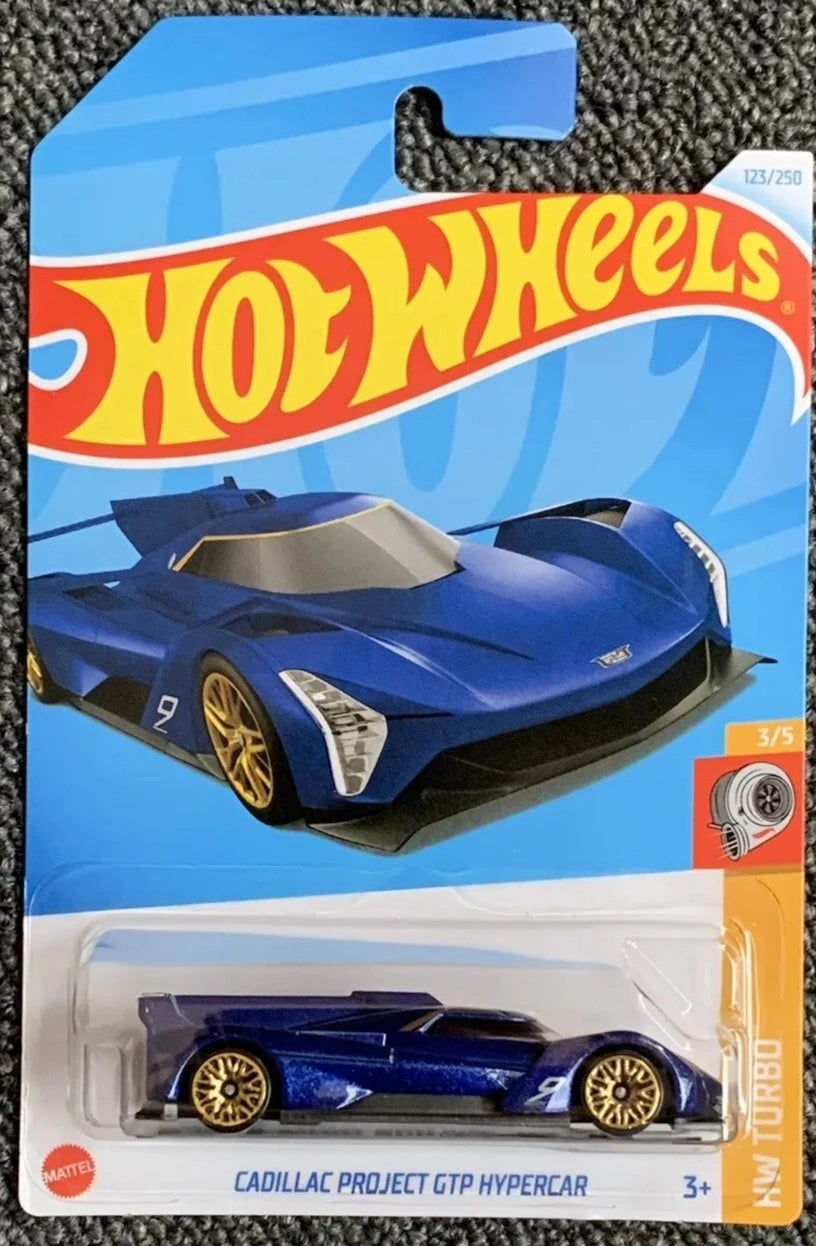 Hot Wheels 2024 #123/250 Cadillac Project GTP Hypercar, blue