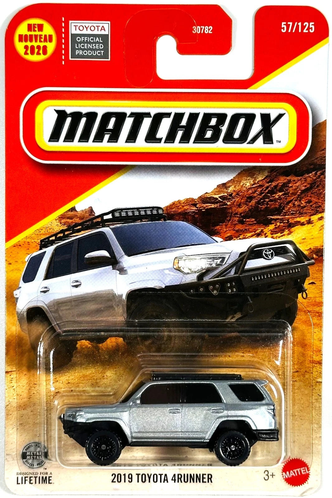 Matchbox 2026 #057/125, 2019 Toyota 4Runner, silver