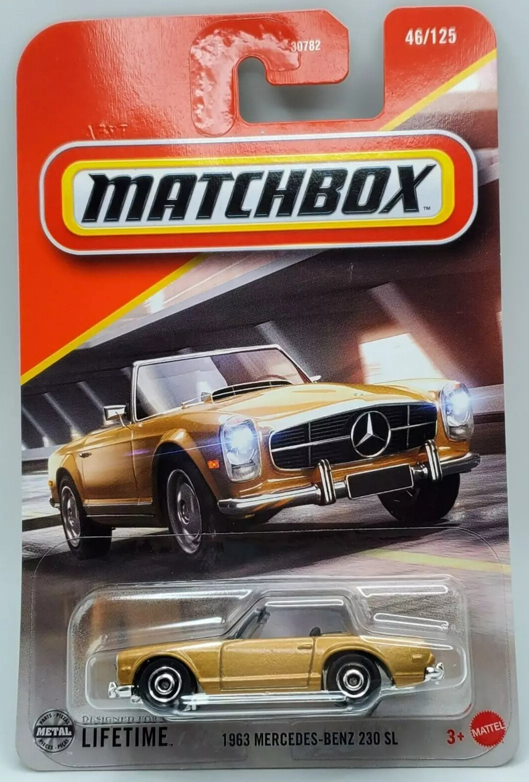 Matchbox 2025 #046/125 '63 Mercedes-Benz 230 SL, gold