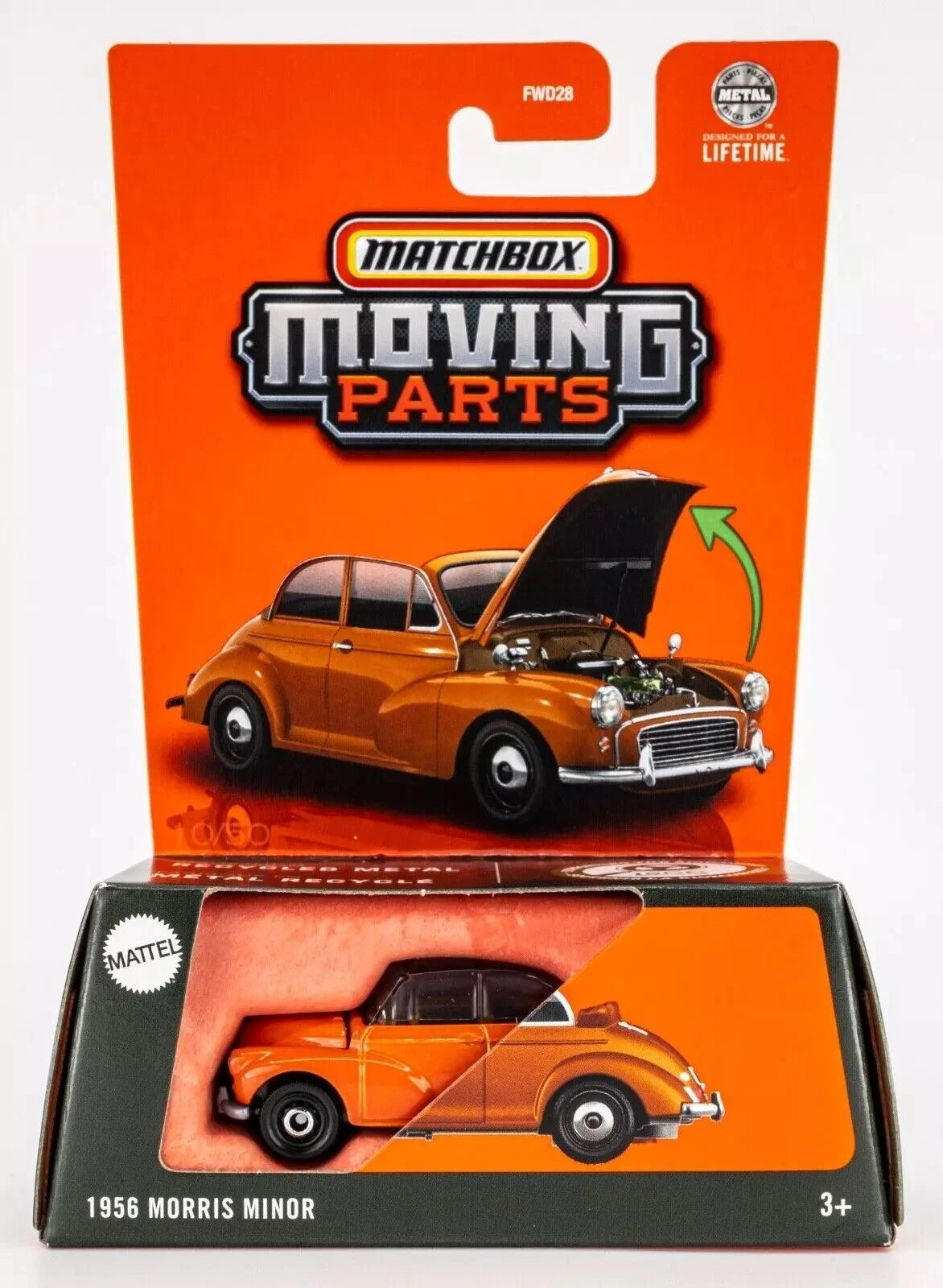 Matchbox 2025 Moving Parts 1956 Morris Minor, orange