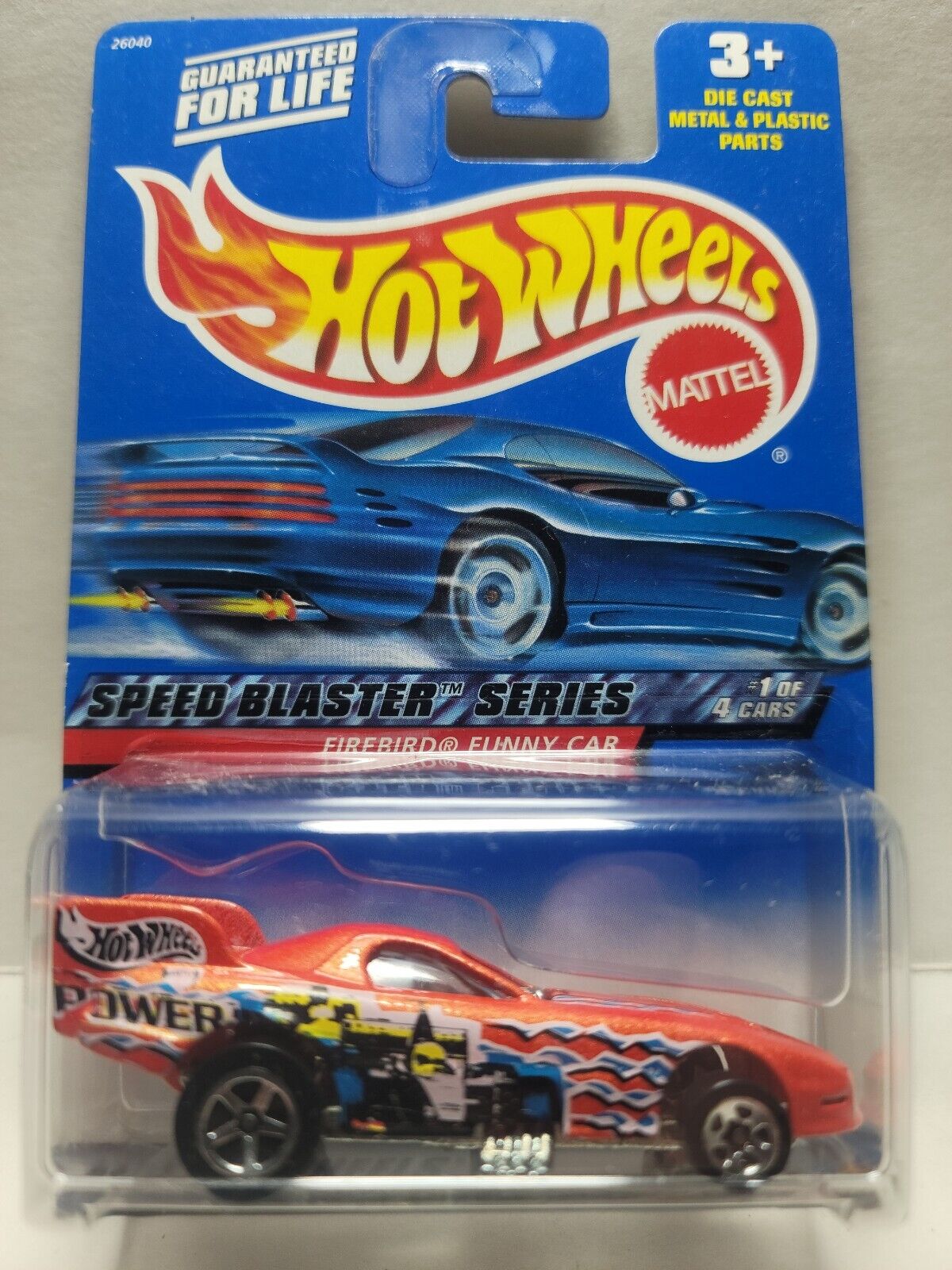 Hot Wheels 2000 Speed Blaster Series #01/04 Firebird Funny Car, metalflake orange